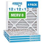 Aerostar MERV 8 Pleated Air Filters - 4 Pack