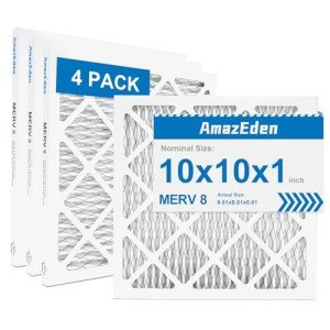MERV 8 Pleated HVAC Air Filters (4-Pack)