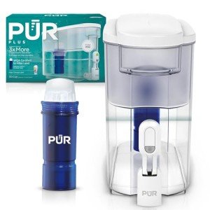 PUR PLUS 30-Cup Water Filter Dispenser - White