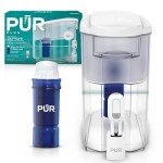 PUR PLUS 30-Cup Water Filter Dispenser - White