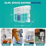 PUR PLUS 30-Cup Water Filter Dispenser - White