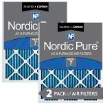 Nordic Pure 10x10x1 Pleated Air Filters 2-Pack