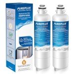 PUREPLUS Refrigerator Water Filter Compatible 2-Pack