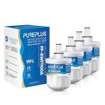 PUREPLUS Refrigerator Water Filter 4-Pack Replacement