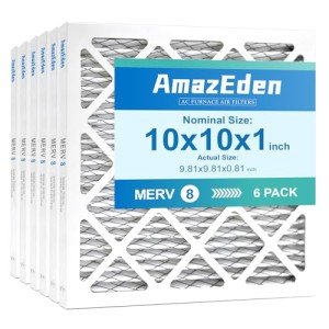 AmazEden 10x10 AC Furnace Filters (6-Pack)