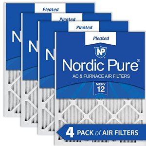 Nordic Pure MERV 12 Pleated Air Filters 4-Pack