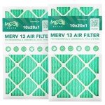 10x20x1 MERV 13 Air Filters - 2 Pack