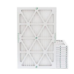 Glasfloss 16x25x1 MERV 10 Air Filters, 12-Pack