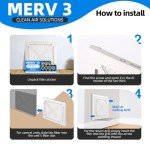 Chenzhit 5-Pack MERV 13 Furnace Air Filters
