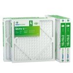 Durable 16x16x2 MERV 8 Air Filters, 4 Pack