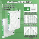 Durable 16x16x2 MERV 8 Air Filters, 4 Pack