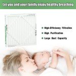 Durable 16x16x2 MERV 8 Air Filters, 4 Pack