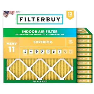 MERV 11 Pleated Air Filters 10x10x1 (12-Pack)