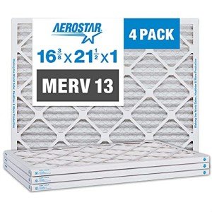 Aerostar MERV 13 Pleated Air Filters, 4 Pack