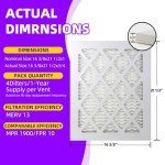MERV 13 Pleated Air Filters 6-Pack, 16x21