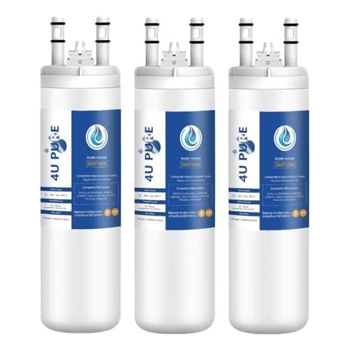 4U PURE Replacement Water Filters for Refrigerators - 3 Pack