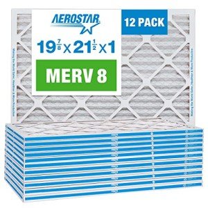 Aerostar MERV 8 Pleated Air Filter 12 Pack