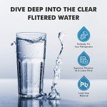 4U PURE Replacement Water Filters for Refrigerators - 3 Pack