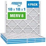 Aerostar 18x18 MERV 8 Pleated Air Filters 4-Pack