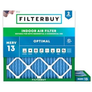 18x18x1 MERV 13 Pleated Air Filters (2-Pack)