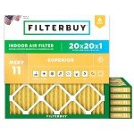 20x20x1 MERV 11 Pleated Air Filters (6-Pack)