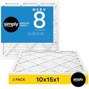 MervFilters 10x15x1 MERV 8 Air Filter - 2 Pack