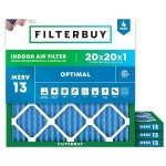 20x20x1 MERV 13 Pleated Air Filter (4-Pack)