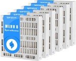 SpiroPure 16x28x4 MERV 8 Air Filters (Pack of 6)