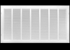 36" x 18" White Steel Air Filter Grille