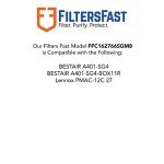 Replacement Aprilaire SpaceGard 401 Air Filters - 2-Pack