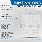 Glasfloss MERV 10 Pleated Air Filters Box of 6