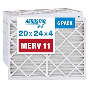 Aerostar 20x24x4 MERV 11 Pleated Air Filters