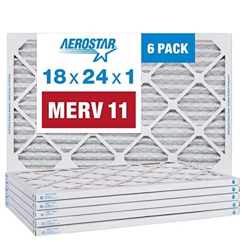 Aerostar 18x24x1 MERV 11 Pleated Filter Pack