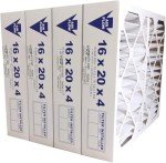 16x20x4 MERV 11 Pleated Furnace Filters Pack of 4