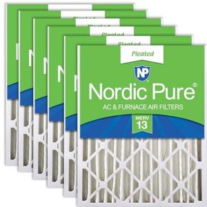 Nordic Pure 20x24x4 Pleated MERV 13 Filters 6 Pack