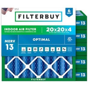 20x20x4 MERV 13 Air Filters 6-Pack