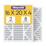 Maycold 16x20x4 MERV 8 Air Filters (2-Pack)