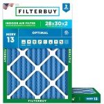28x30x2 MERV 13 Air Filters - 2-Pack