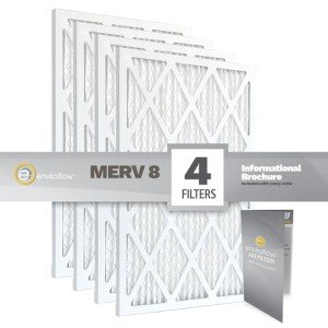 Enviroflow 18x20x1 Air Filters MERV 8 (4 Pack)