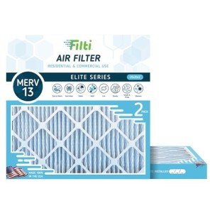 FILTI MERV 13 Pleated Air Filter 20x20x2 (2 Pack)