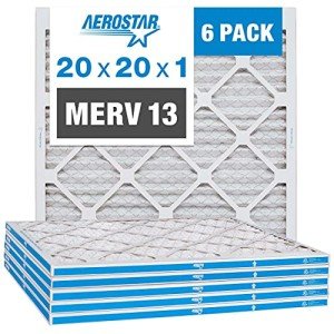 Aerostar 20x20x1 MERV 13 Pleated Air Filters