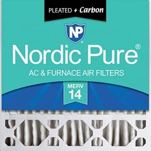 Nordic Pure 20x20x5 MERV 14+ Carbon Filter