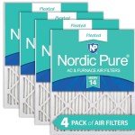Nordic Pure MERV 14 Pleated Air Filters 4 Pack
