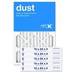 AIRx MERV 8 Pleated Filters 6-Pack, 16x24x2