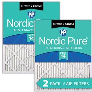 Nordic Pure MERV 14 Plus Carbon Air Filters 2 Pack