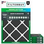 Filterbuy 16x18x1 MERV 8 Odor Eliminator Filters
