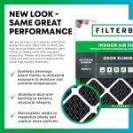 Filterbuy 16x18x1 MERV 8 Odor Eliminator Filters