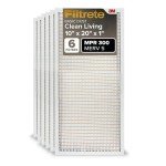 Filtrete 10x20x1 MERV 5 Air Filter, 6-Pack
