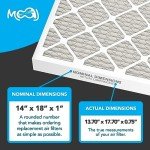 14x18x1 MERV 8 Air Filters 4-Pack