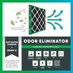 Filterbuy 16x18x1 MERV 8 Odor Eliminator Filters